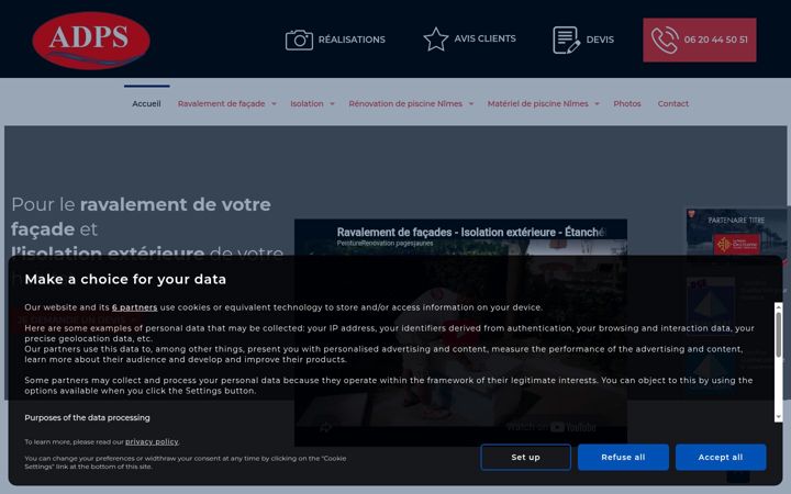 Screenshot of adps-nimes.fr