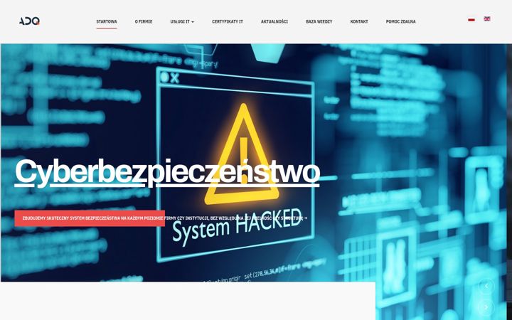 Screenshot of adq.com.pl