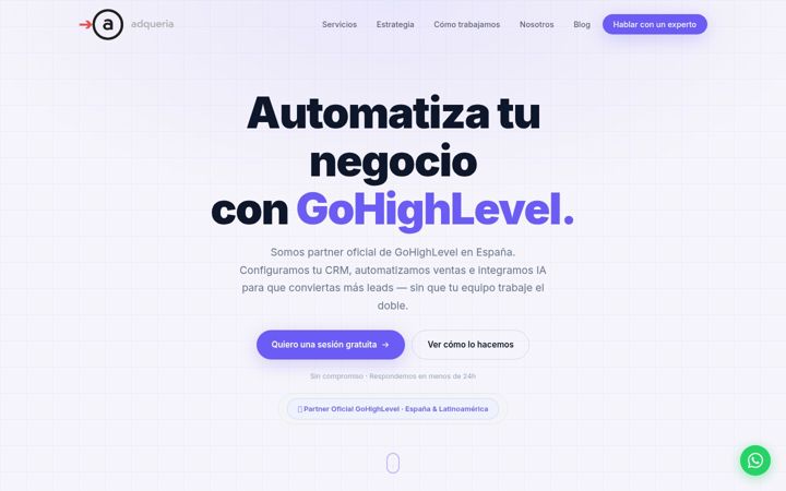 Screenshot of adqueria.com