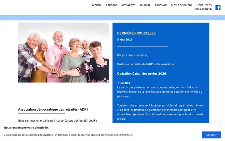 Screenshot of adr-quebec.org