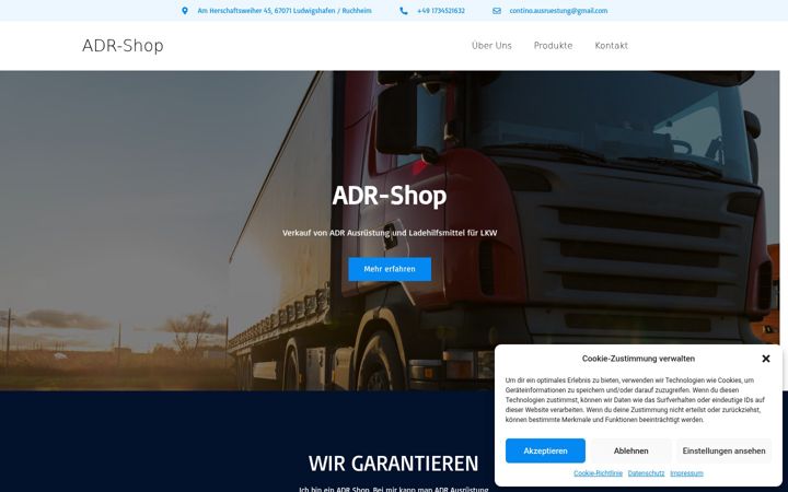 Screenshot of adr-shop-ludwigshafen.de