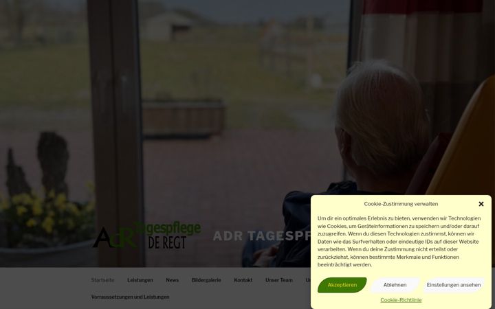 Screenshot of adr-tagespflege.de