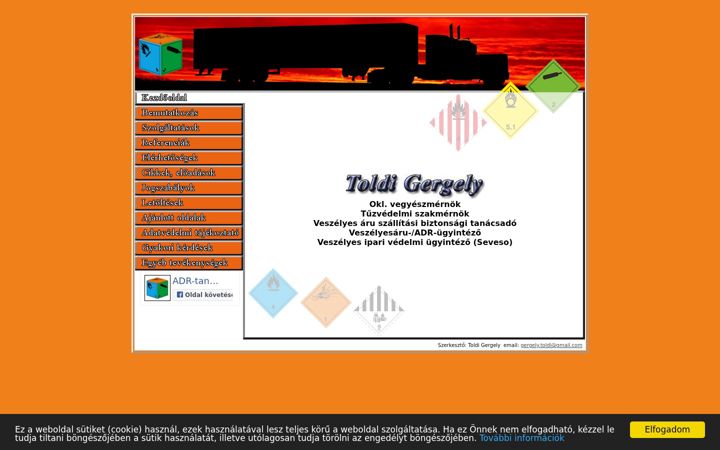 Screenshot of adr-tanacsadas.hu