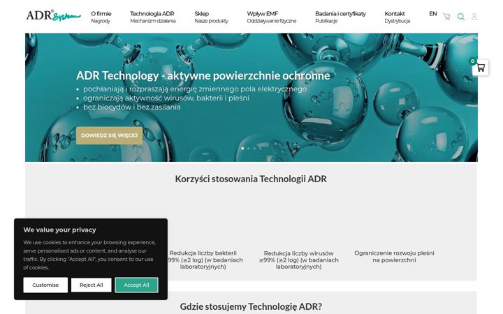 Posnetek zaslona adr.com.pl