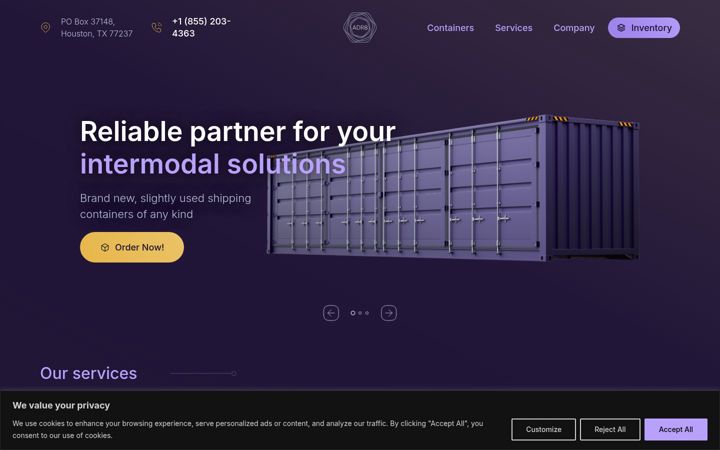 Screenshot of adr8.us