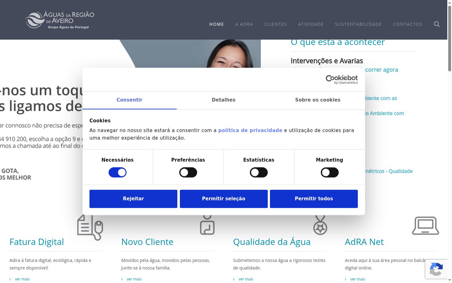 Screenshot tal-banner tal-kunsens muri qabel kwalunkwe interazzjoni