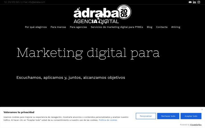 Screenshot of adraba.com