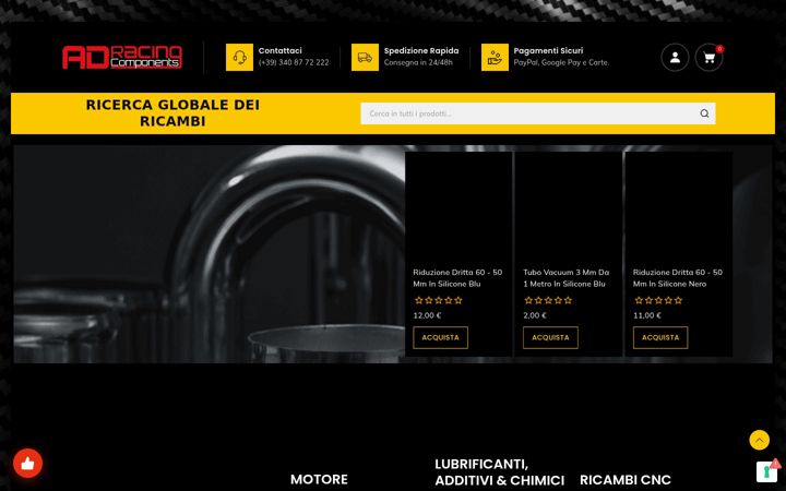 Captura de pantalla de adracing-ricambi.com