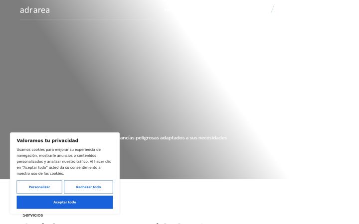 Captura de pantalla de adrarea.com