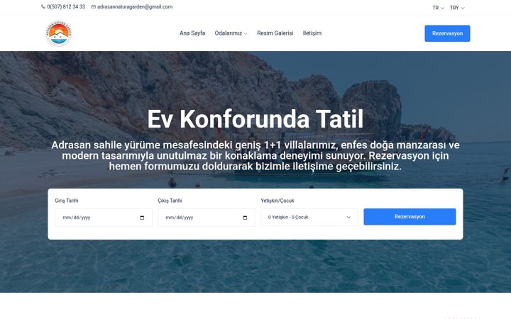 Screenshot of adrasannaturagarden.com