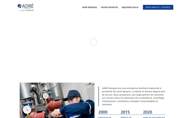 Screenshot of adre-energies.fr