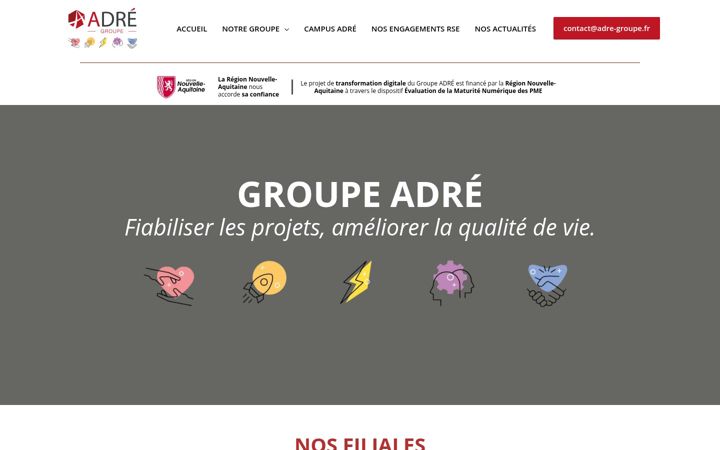 Screenshot of adre-groupe.fr