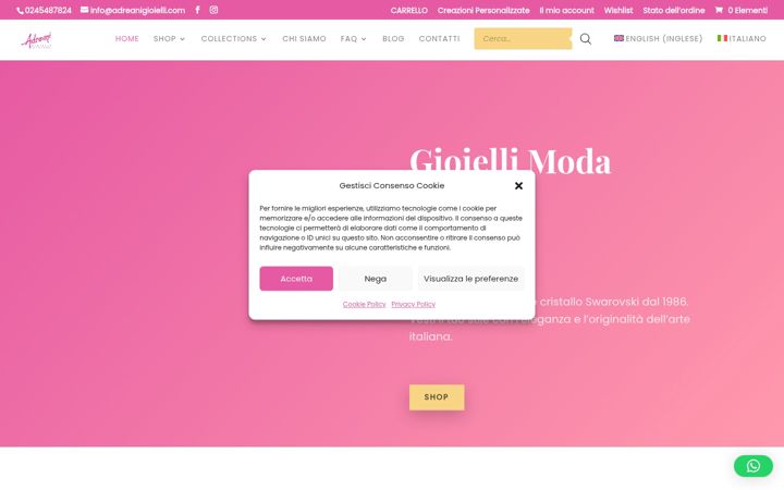 Captura de pantalla de adreanigioielli.com
