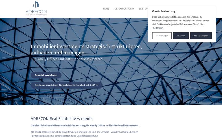Screenshot of adrecon.de