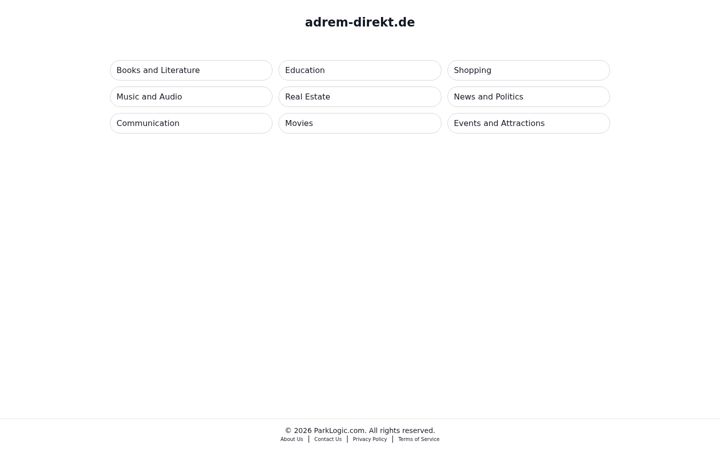 Screenshot of adrem-direkt.de