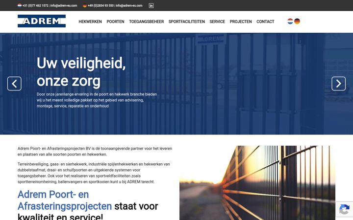 Screenshot of adrem-eu.com