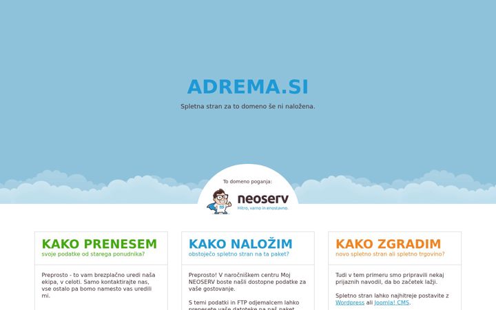 Screenshot of adrema.si