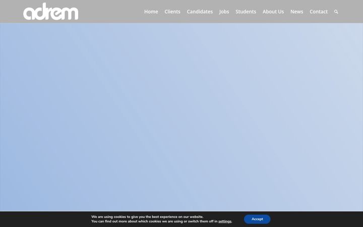 Screenshot of adremcareers.com