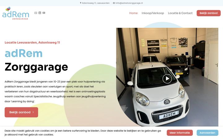 Snímek obrazovky adremzorggarage.nl