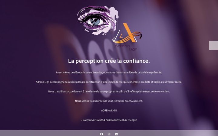 Screenshot of adrena-lign.com