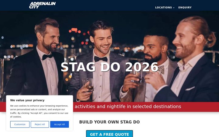 Ekraanipilt saidist adrenalin-city.com