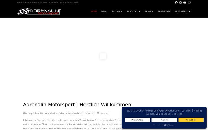 Ekraanipilt saidist adrenalin-motorsport.de