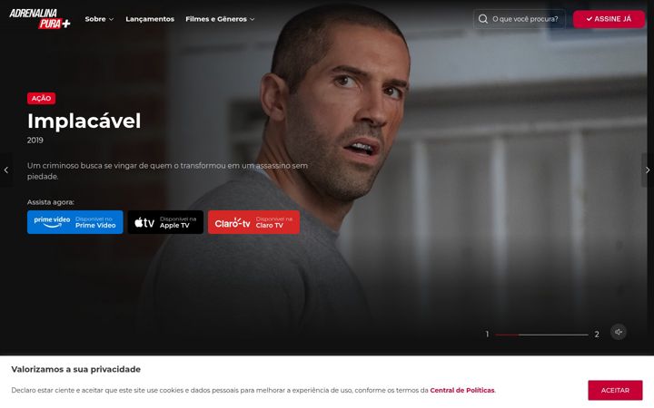 Screenshot of adrenalinapura.com