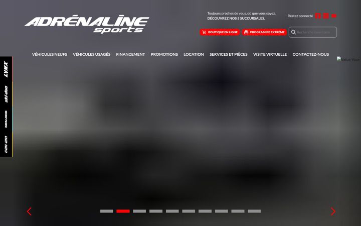 Screenshot of adrenalinesports.ca