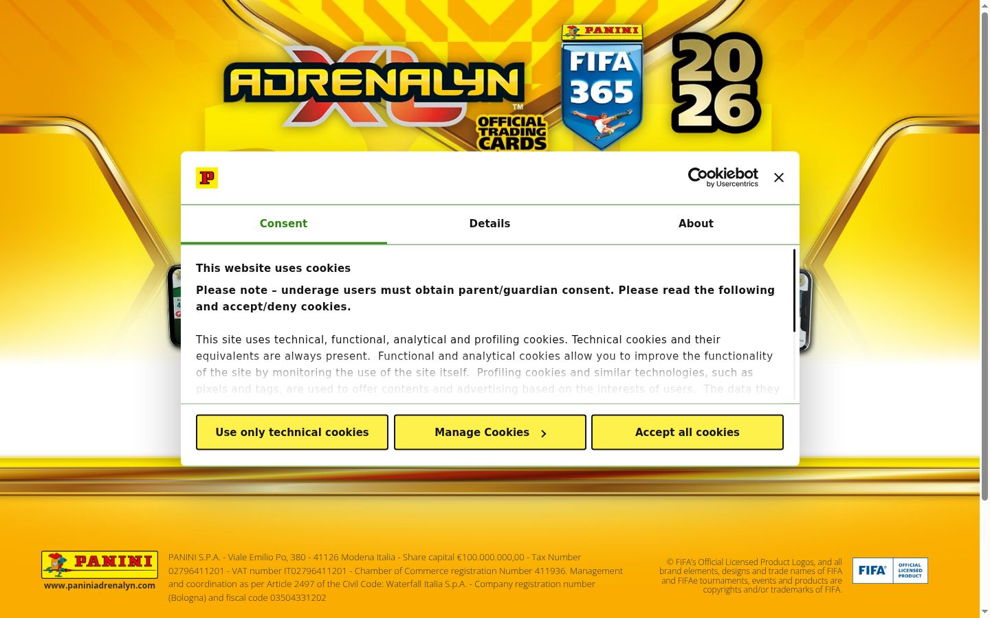 Screenshot tal-banner tal-kunsens muri qabel kwalunkwe interazzjoni