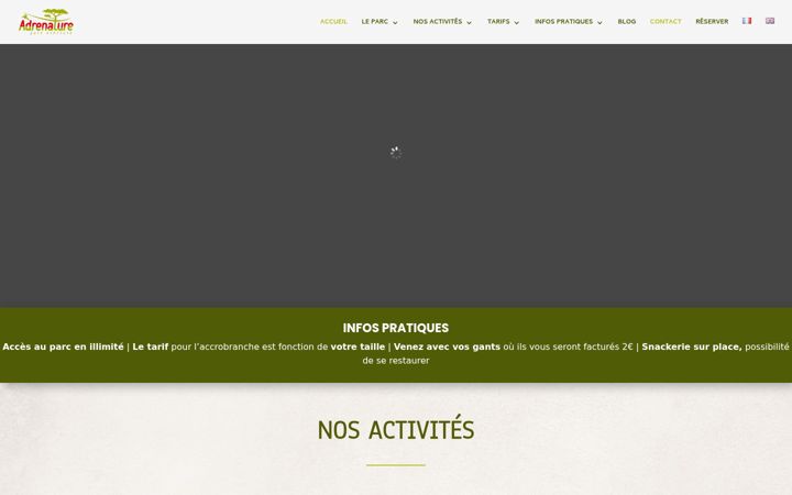 Screenshot of adrenature.fr