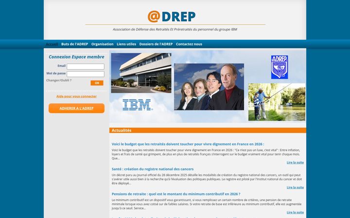 Screenshot of adrep-ibm.org