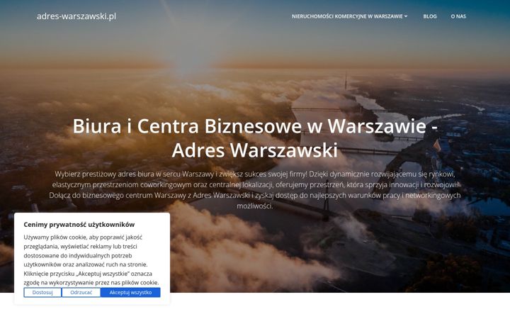 Screenshot of adres-warszawski.pl