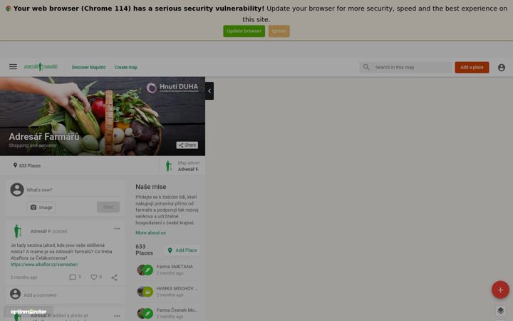 Screenshot of adresarfarmaru.cz
