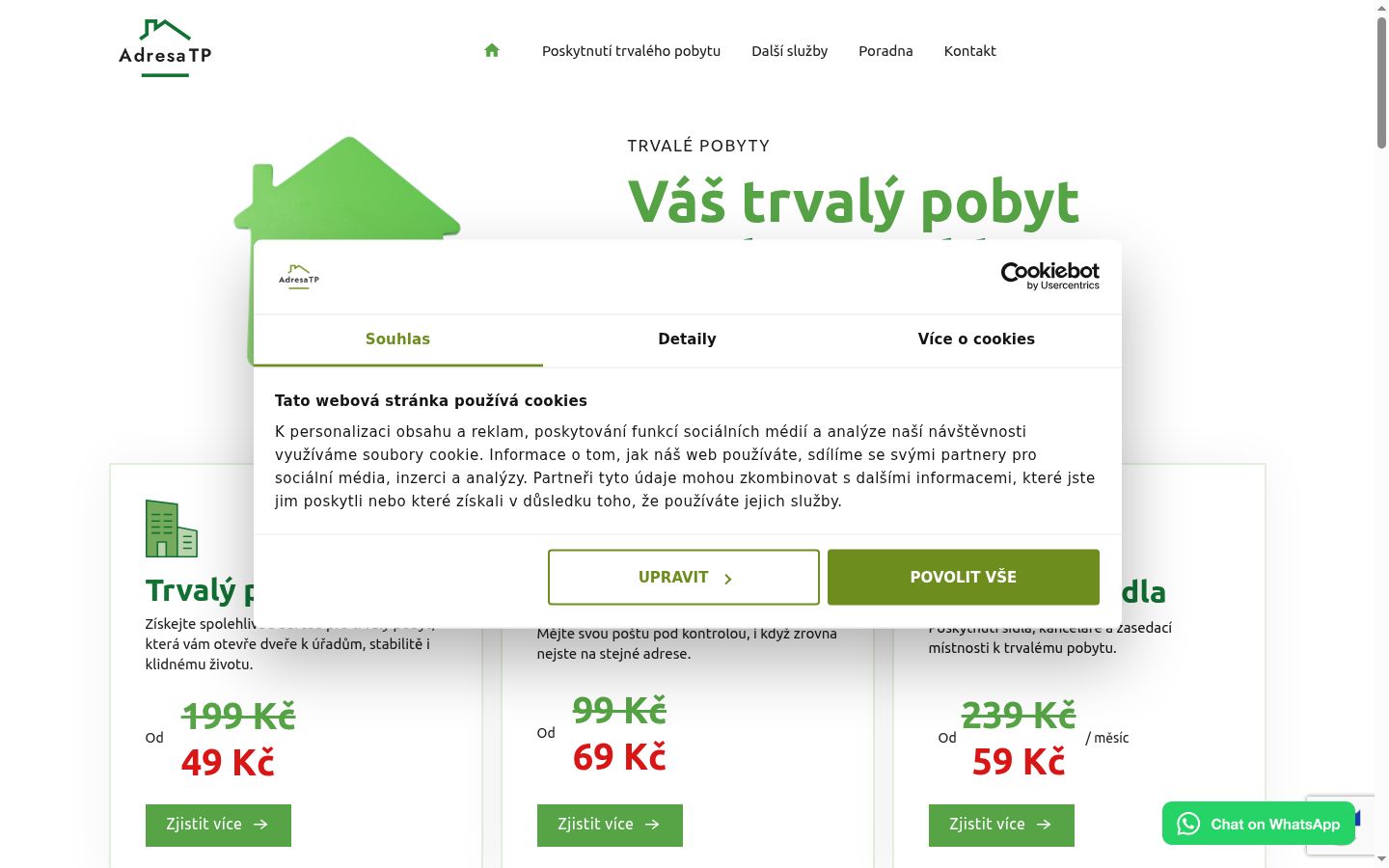 Sutikimo reklamjuostės, rodytos prieš bet kokią sąveiką, ekrano kopija