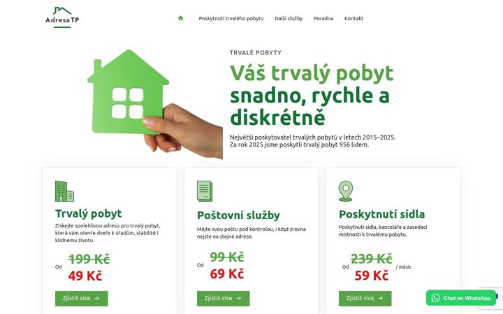 Screenshot of adresatp.cz