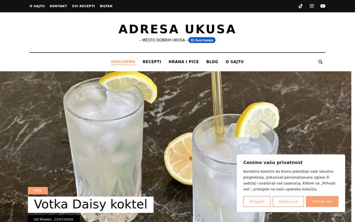 Screenshot of adresaukusa.rs