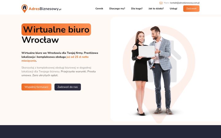 Screenshot of adresbiznesowy.pl