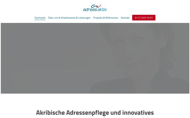 Screenshot of adress-aktiv.de