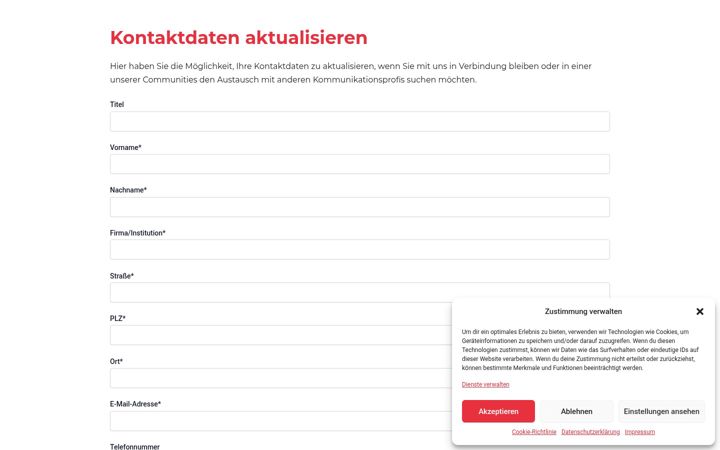 Screenshot of adresse-aktualisieren.de