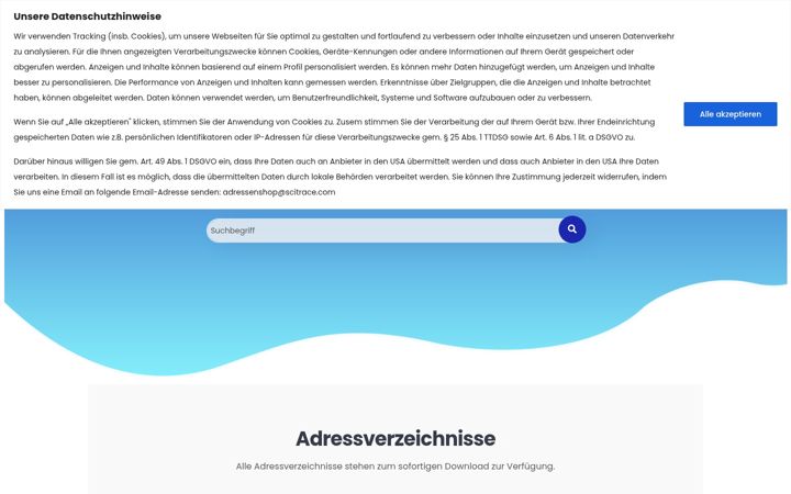 Skærmbillede af adressen-kaufen.online