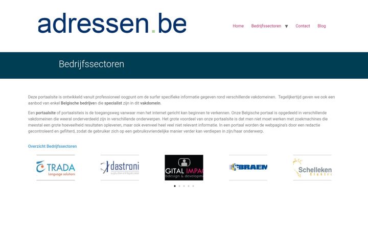 Screenshot of adressen.be