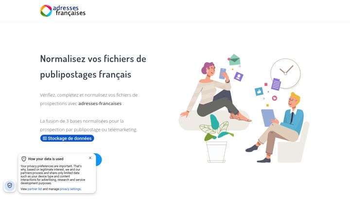 Screenshot of adresses-francaises.com
