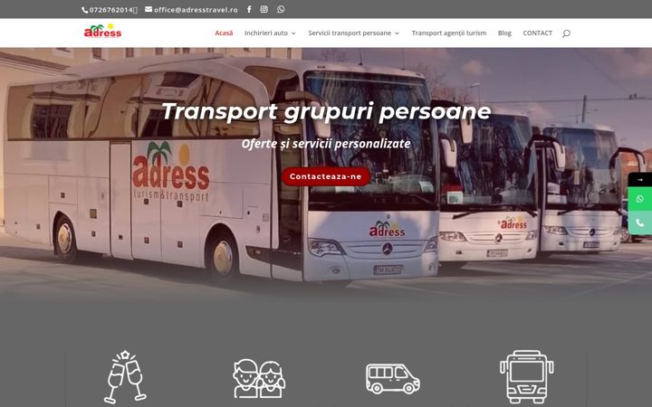 Ekrano kopija adresstravel.ro