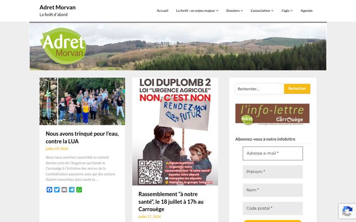 Skærmbillede af adretmorvan.org