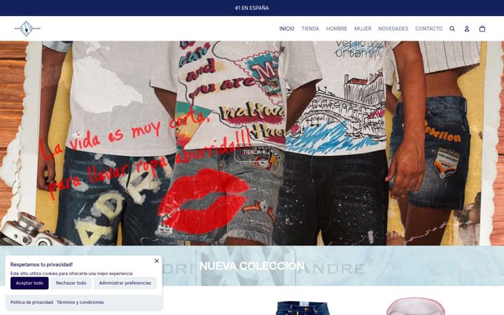 Screenshot of adri-andre.com