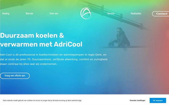Ekrano kopija adri-cool.be