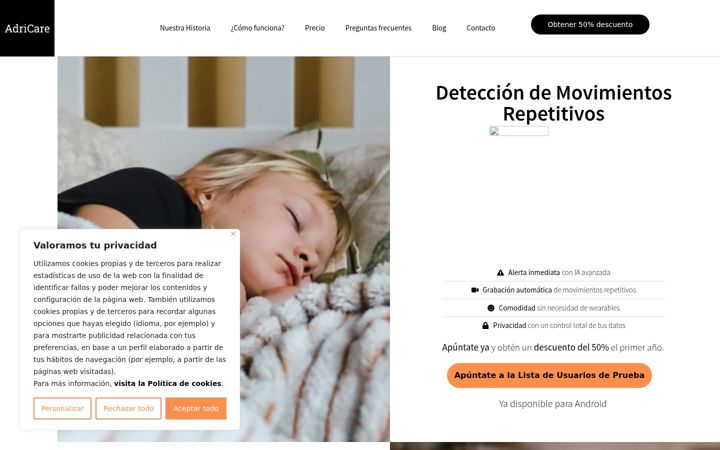 Screenshot of adri.care