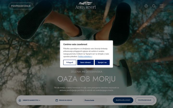 Ekrano kopija adria-ankaran.si