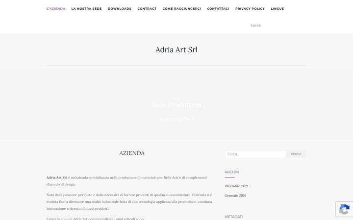 Screenshot of adria-art.com