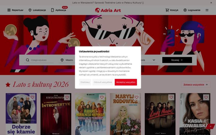 Screenshot of adria-art.pl